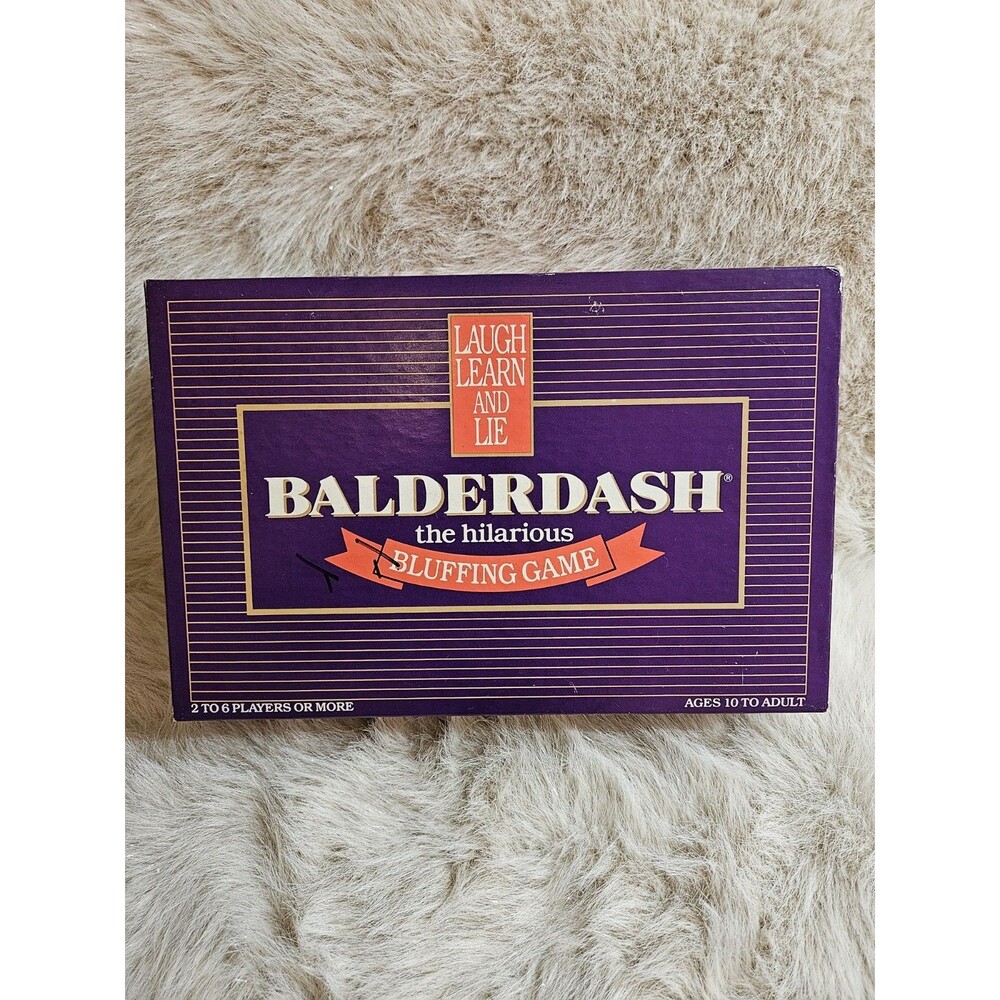VTG Balderdash Board Game - 1984 - The Hilarious Bluffing Game - Complete